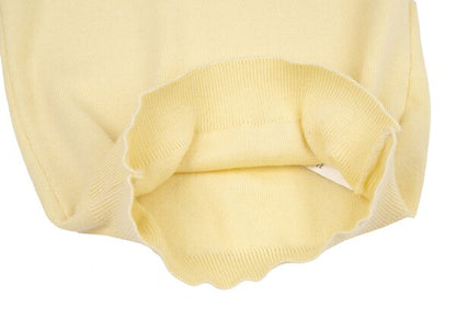 COMME des GARCONS Acrylic V-Neck Sweater Cream Size XS
