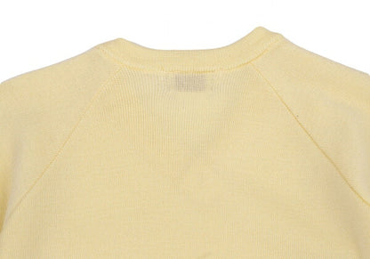 COMME des GARCONS Acrylic V-Neck Sweater Cream Size XS