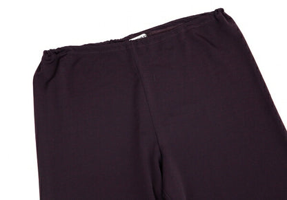 ISSEY MIYAKE Rayon Blend Stretch Easy Dark Purple Pants Size 2