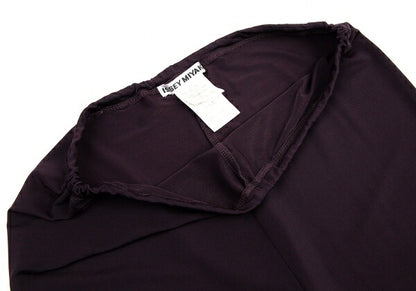 ISSEY MIYAKE Rayon Blend Stretch Easy Dark Purple Pants Size 2