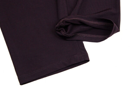 ISSEY MIYAKE Rayon Blend Stretch Easy Dark Purple Pants Size 2