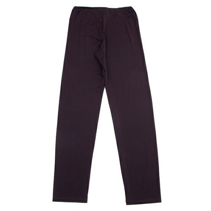 ISSEY MIYAKE Rayon Blend Stretch Easy Dark Purple Pants Size 2