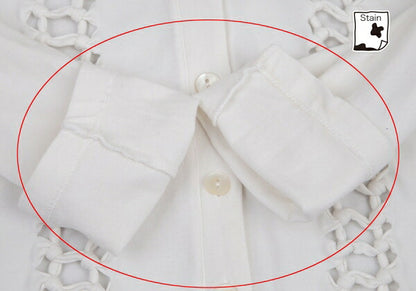 Jean Paul GAULTIER SOLEIL Front Cardigan White Size M