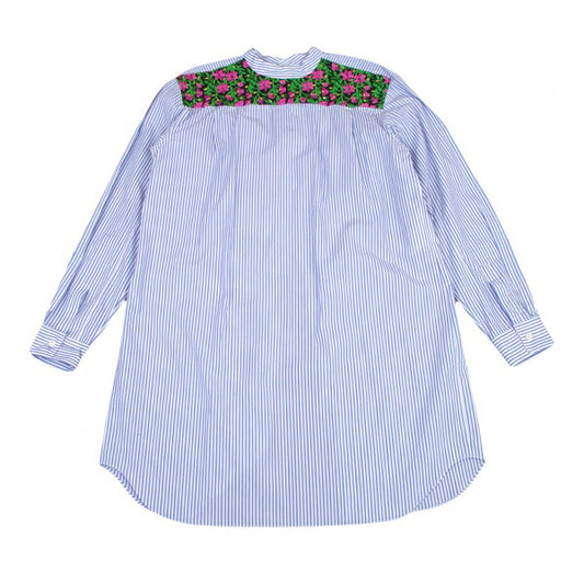 COMME des GARCONS HOMME PLUS Back Floral Shirt Blue Size M