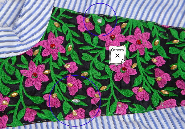 COMME des GARCONS HOMME PLUS Back Floral Shirt Blue Size M