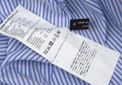 COMME des GARCONS HOMME PLUS Back Floral Shirt Blue Size M