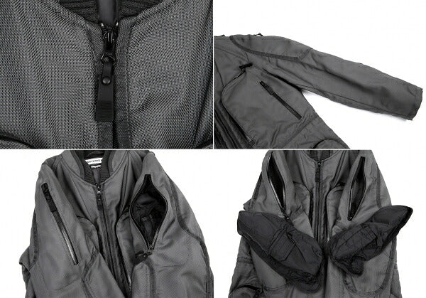 ISSEY MIYAKE MEN Thinsulate Waterproof Jacket Gray Size 4