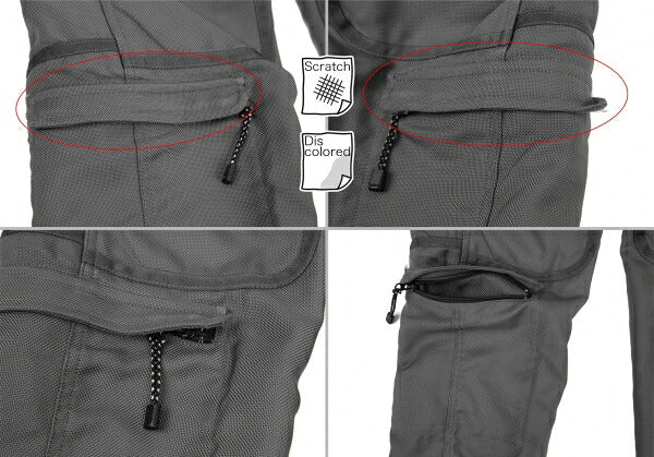 ISSEY MIYAKE MEN Waterproof Zip Pants Gray Size 2