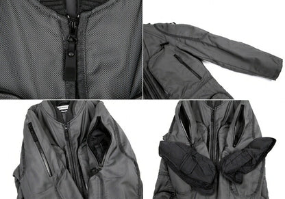 ISSEY MIYAKE MEN Thinsulate Waterproof Zip Suit Gray