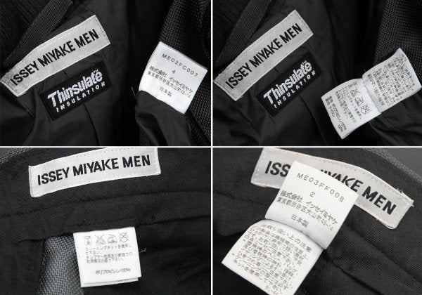 ISSEY MIYAKE MEN Thinsulate Waterproof Zip Suit Gray