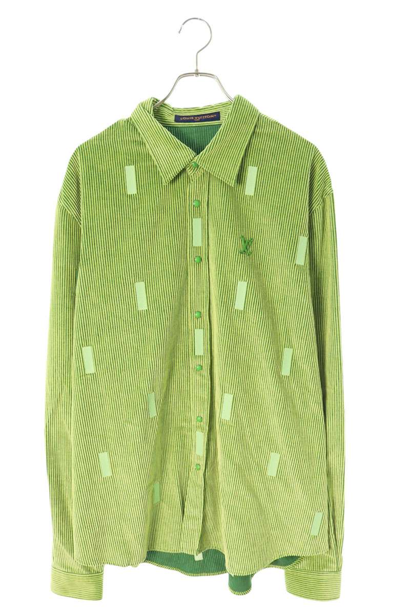 LOUISVUITTON Park Seo-Bo Corduroy Long Sleeve Shirt Size XL