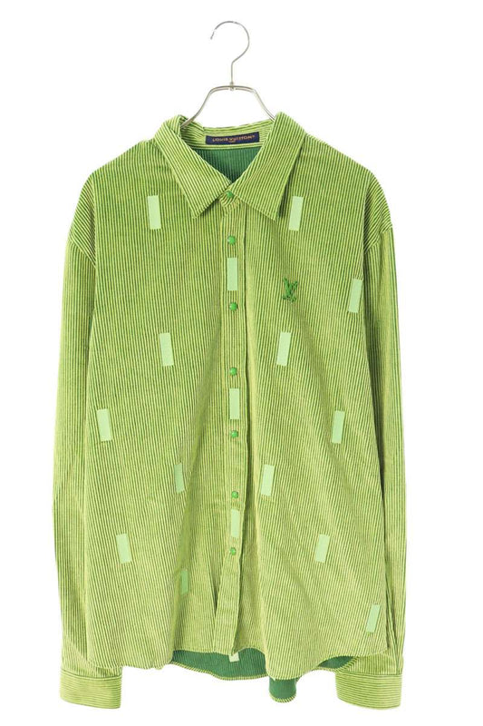 LOUISVUITTON Park Seo-Bo Corduroy Long Sleeve Shirt Size XL