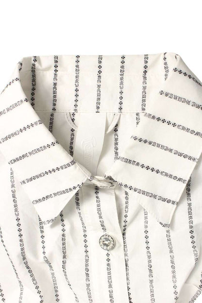 Chrome Hearts MAHAL KITA CH Striped Long Sleeve Shirt Size S