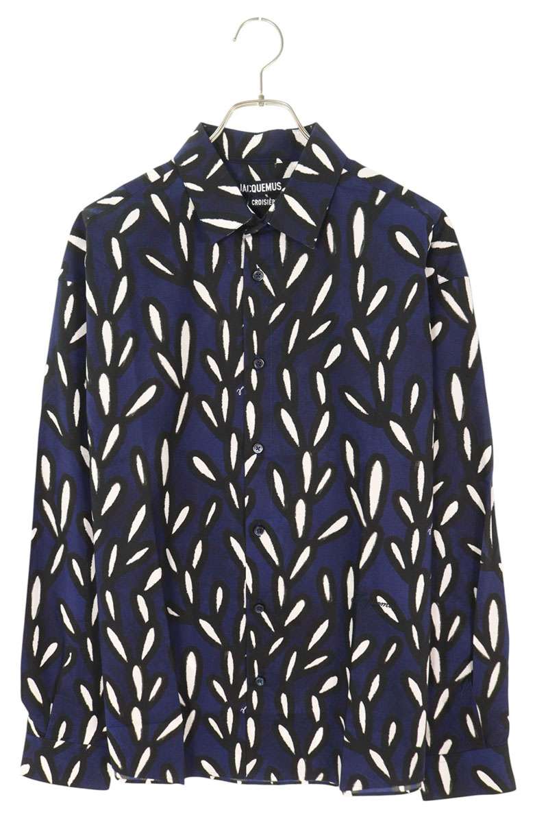 JACQUEMUS 25SS Cotton Floral Print Long Sleeve Shirt Size S
