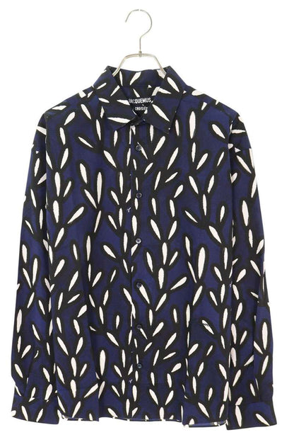 JACQUEMUS 25SS Cotton Floral Print Long Sleeve Shirt Size S