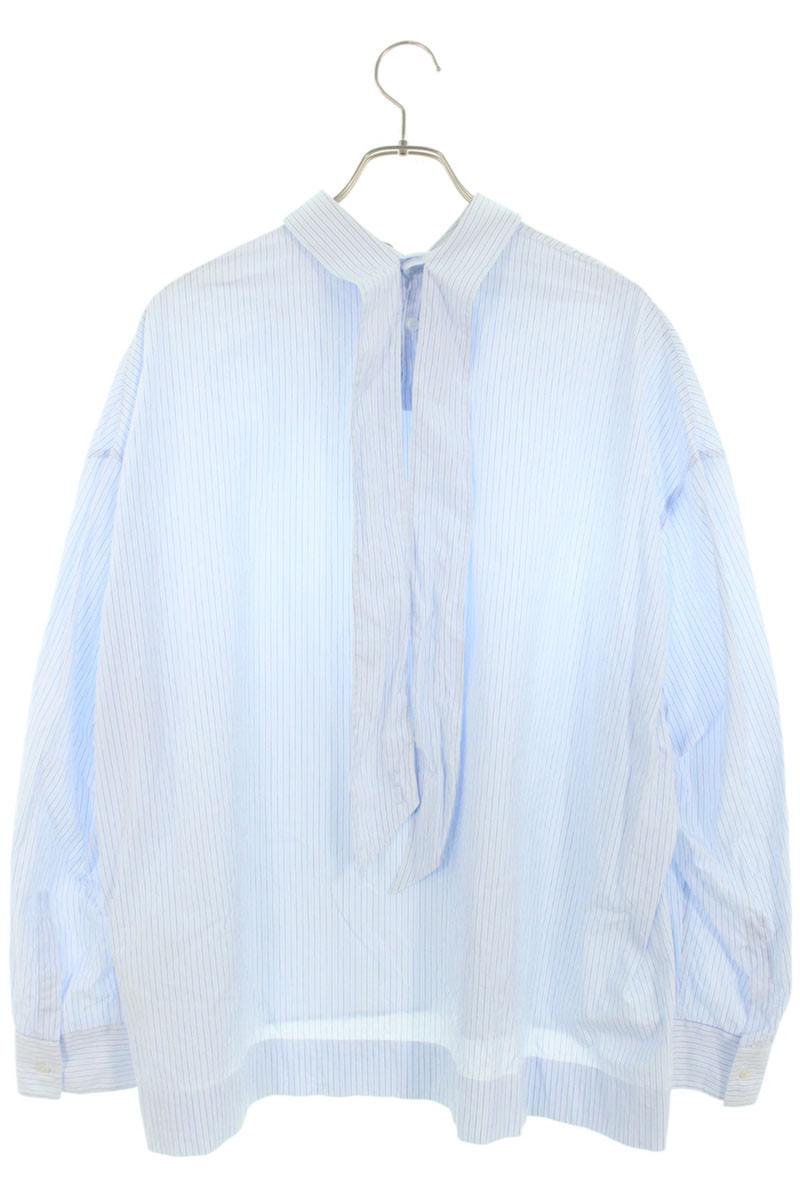 DIOR Blue Cotton Striped Pullover Shirt Size XXL