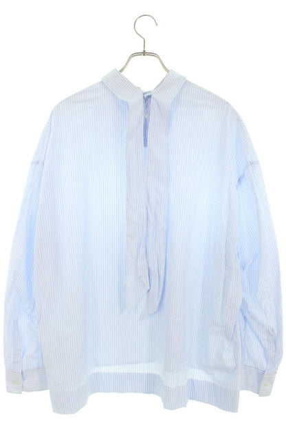 DIOR Blue Cotton Striped Pullover Shirt Size XXL