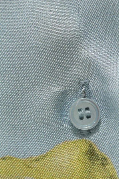 GIVENCHY Silk Lemon Print Oversized Shirt Size XXL