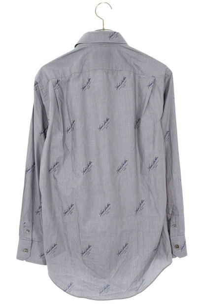 Louis Vuitton 20AW DNA Logo Long Sleeve Shirt Blue Size XS