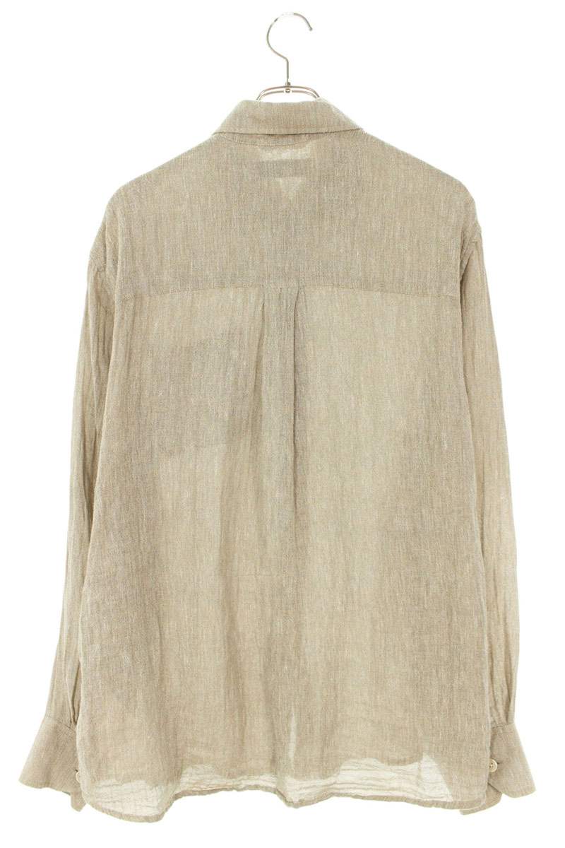 OUR LEGACY ABOVE SHIRT Linen Gauze Shirt Beige Size S