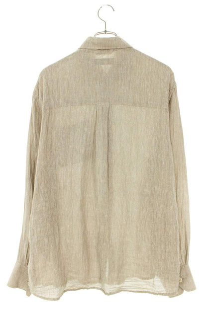 OUR LEGACY ABOVE SHIRT Linen Gauze Shirt Beige Size S