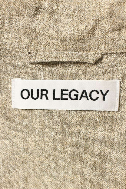 OUR LEGACY ABOVE SHIRT Linen Gauze Shirt Beige Size S