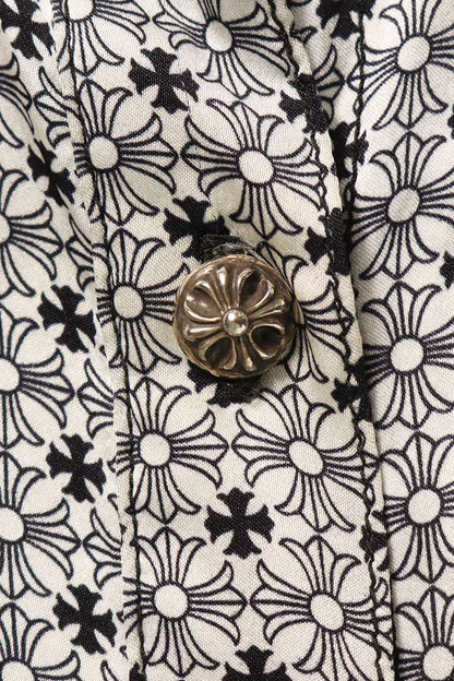 Chrome Hearts MAHAL KITA CH All-Over Print Long Sleeve Shirt Size M