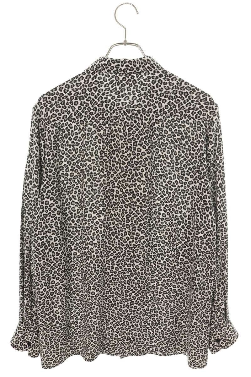 CELINE Rayon Hawaiian Leopard Print Loose Shirt Size XXS