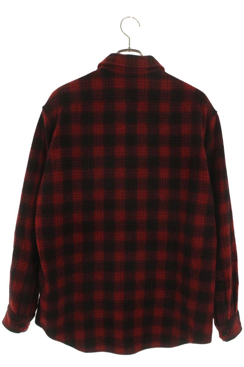 CELINE Red/Black Lumberjack Check Flannel Shirt Size XXL