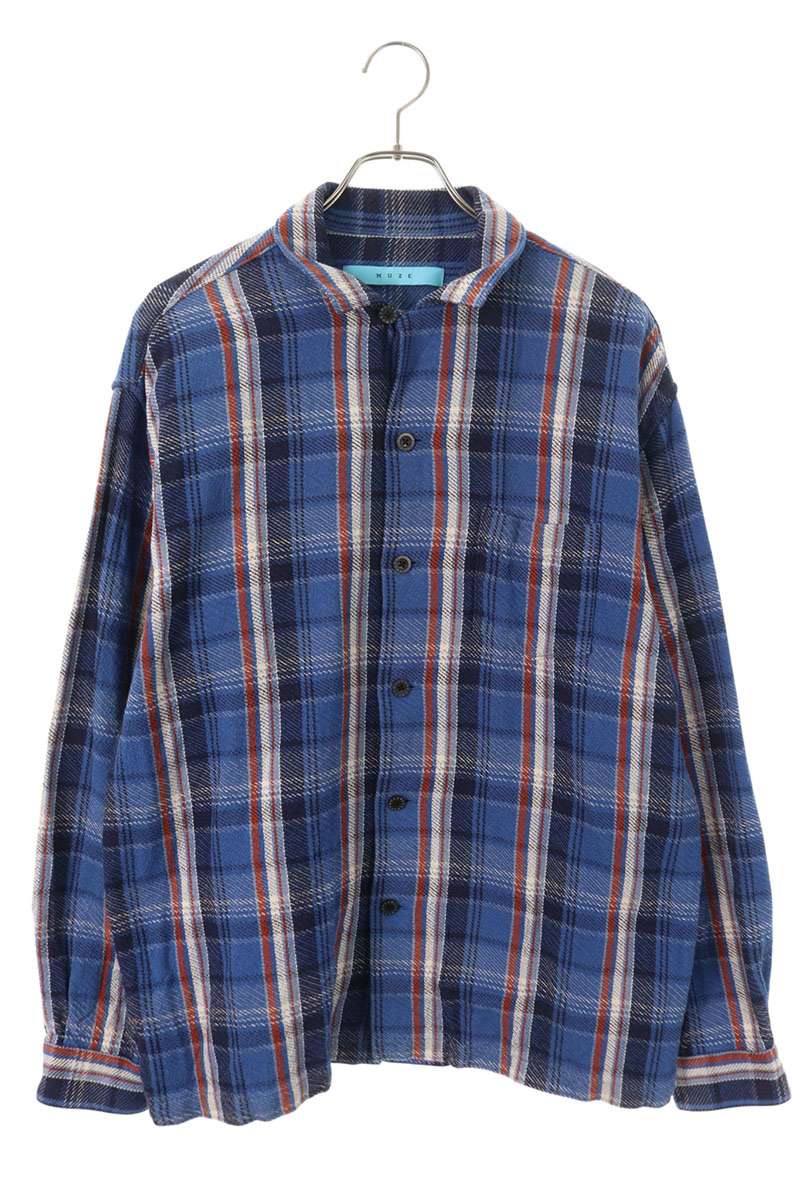 MUSE Cotton Twill Long Sleeve Shirt Blue Size 2