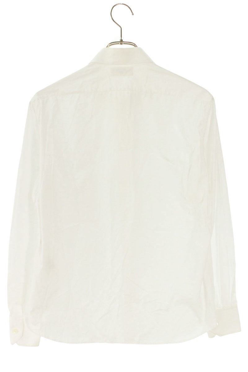 CELINE White Cotton Long Sleeve Shirt Size XL