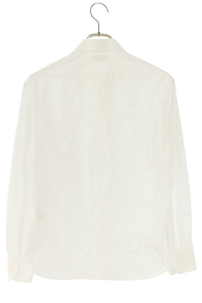 CELINE White Cotton Long Sleeve Shirt Size XL