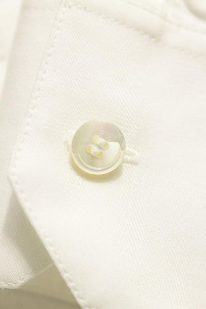 CELINE White Cotton Long Sleeve Shirt Size XL