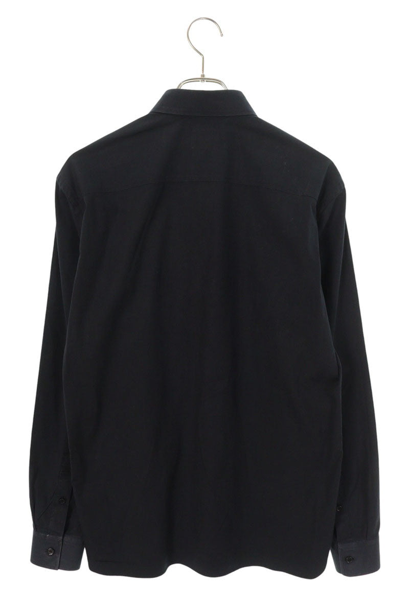 Burberry Black Nova Check Collar Embroidered Shirt Size S