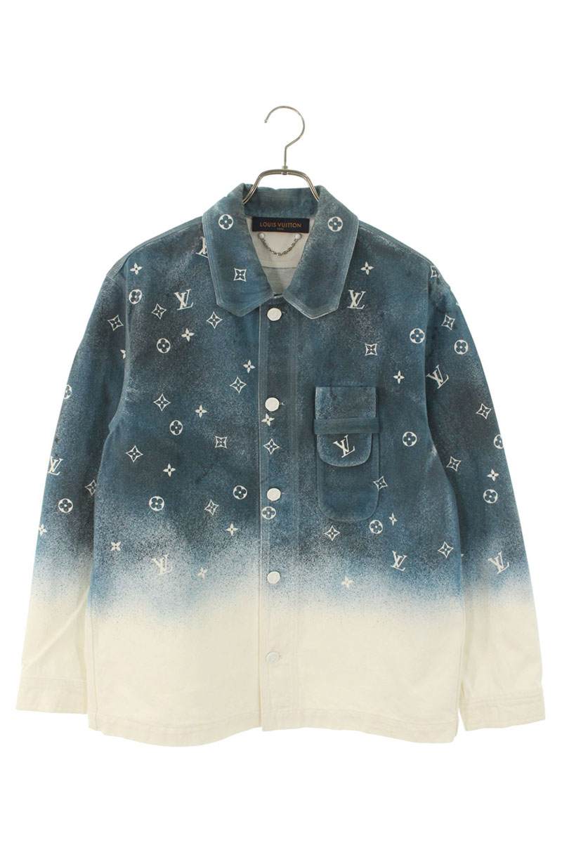 LOUISVUITTON 20SS Monogram Gradient Long Sleeve Shirt Size M