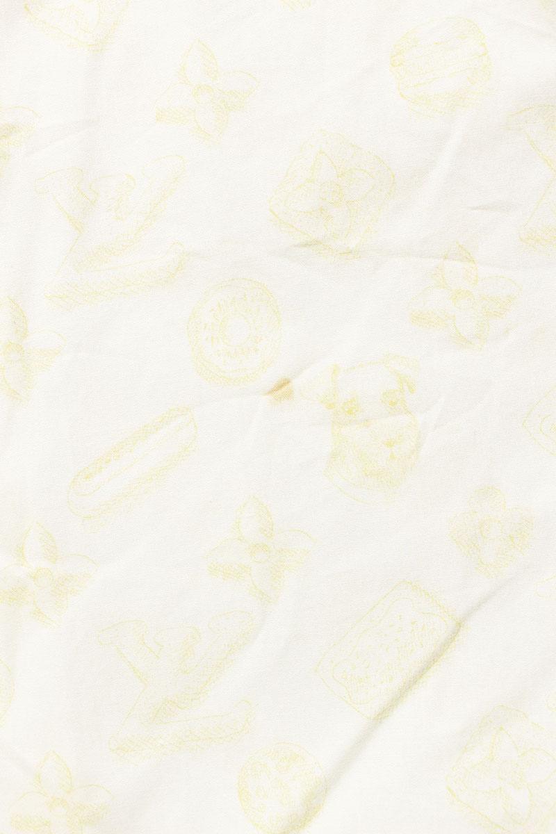 Louis Vuitton 24AW Print Long Sleeve Shirt White x Beige Size 4L