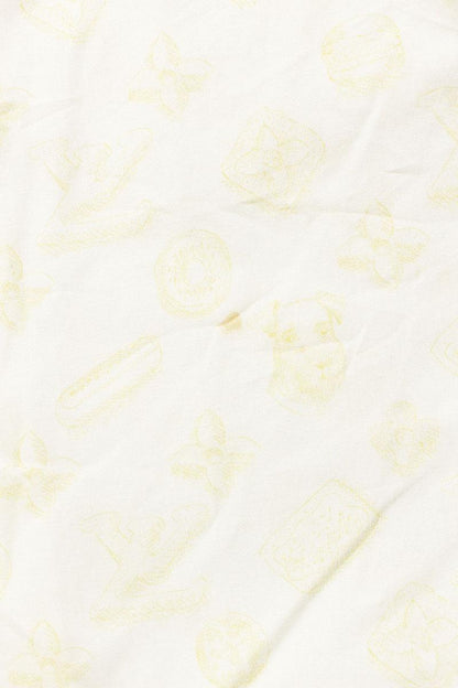 Louis Vuitton 24AW Print Long Sleeve Shirt White x Beige Size 4L