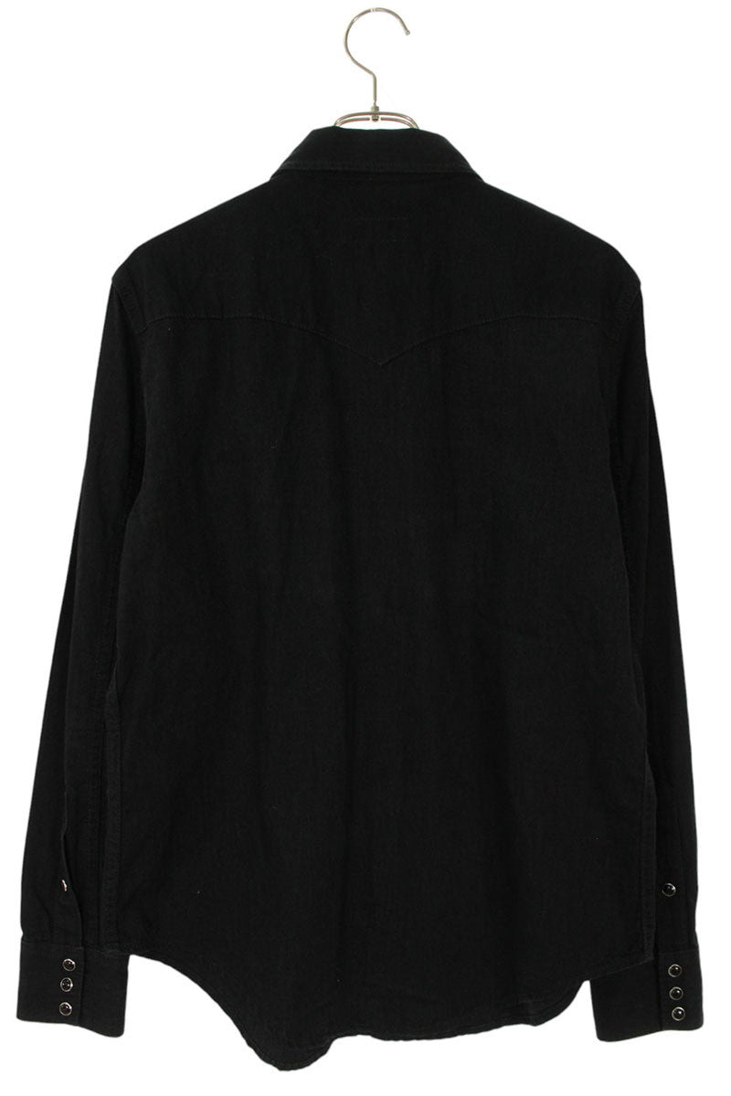 Saint Laurent Paris Long Sleeve Shirt Black Size L