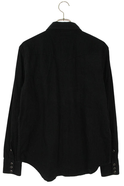 Saint Laurent Paris Long Sleeve Shirt Black Size L