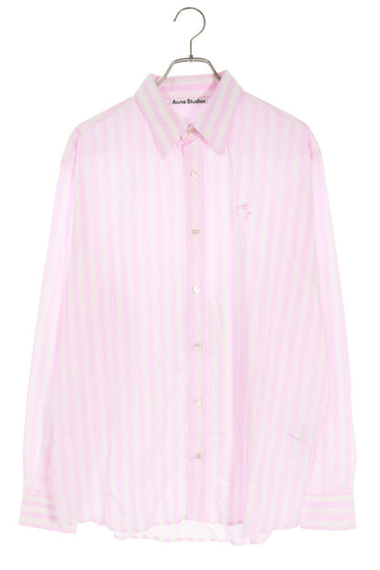 ACNE STUDIOS Stripe Long Sleeve Rayon Blend Shirt Size S