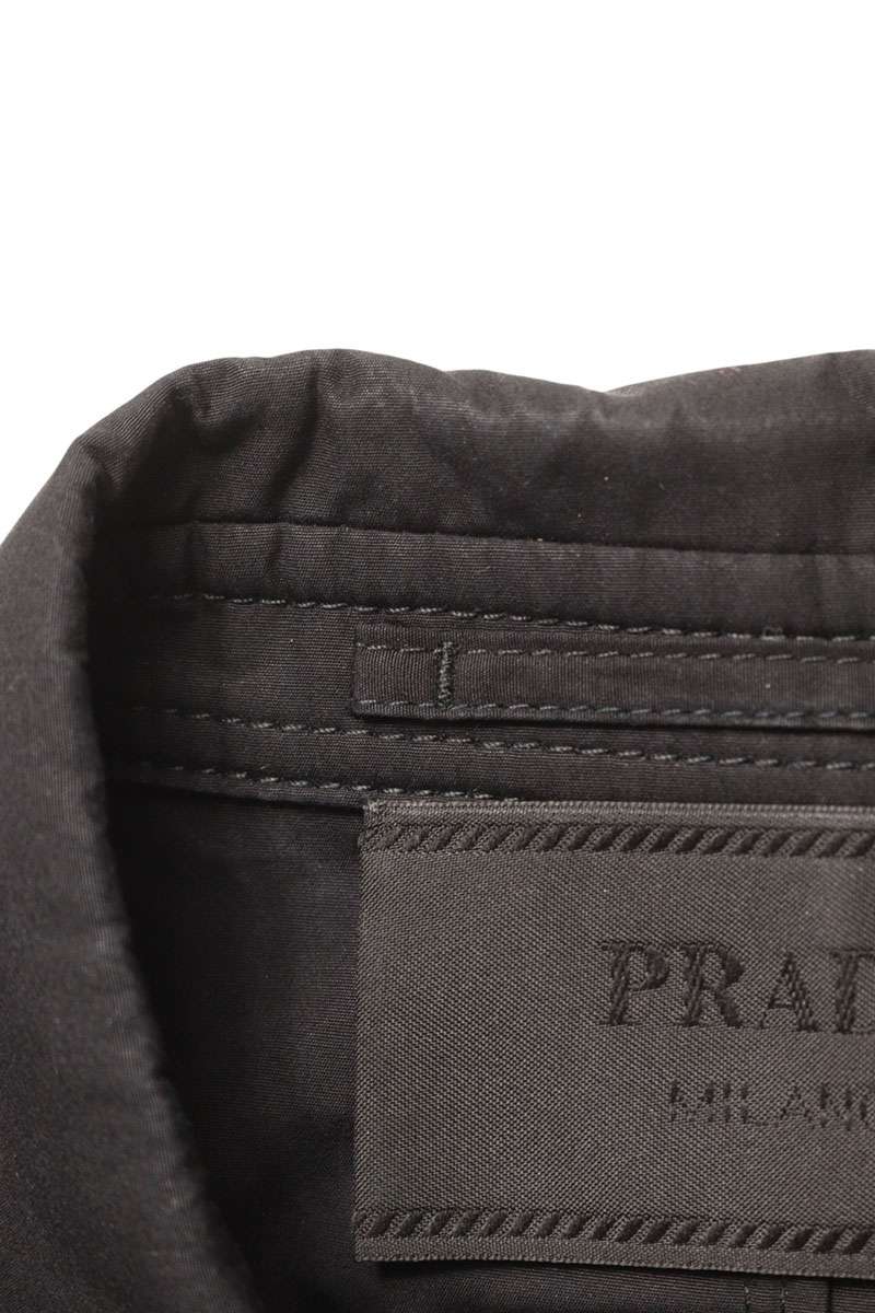 Prada Multi-pocket Cargo Long Sleeve Shirt (SS13) Black Size 46R