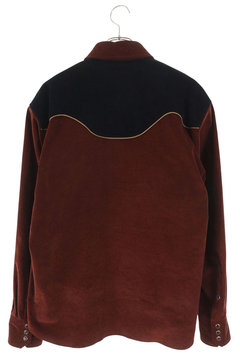 kolor Brown/Black Cotton Long Sleeve Shirt Size L