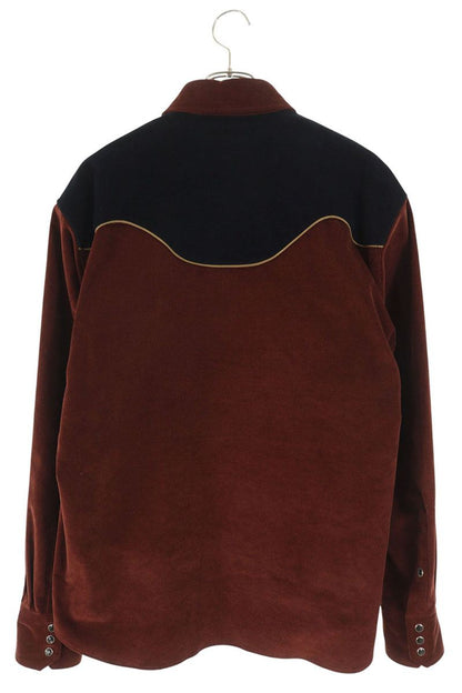 kolor Brown/Black Cotton Long Sleeve Shirt Size L