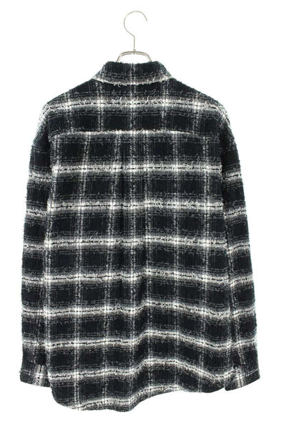 MASU Black Shaggy Check Long Sleeve Shirt Size S