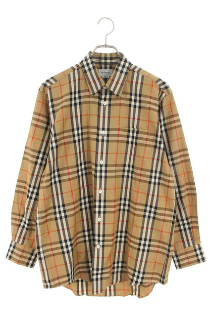 Burberrys Beige Nova Check Long Sleeve Shirt Size M