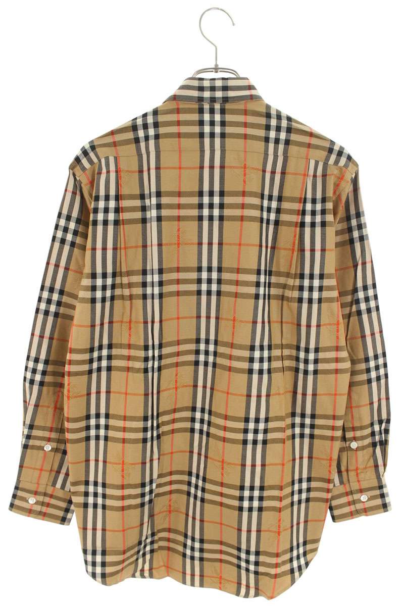 Burberrys Beige Nova Check Long Sleeve Shirt Size M
