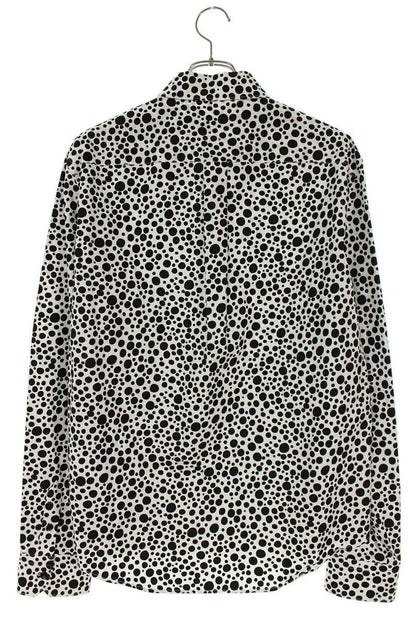 Louis Vuitton 23SS Zip Up Long Sleeve Shirt White x Black Size L
