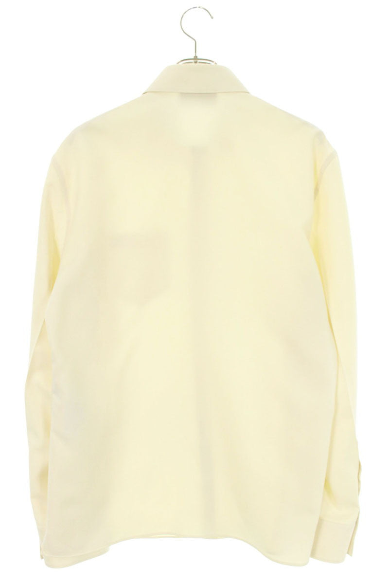 GUCCI Off-White Horsebit Motif Long Sleeve Shirt Size XL