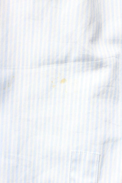 GUCCI Light Blue Logo Embroidered Long Sleeve Shirt Size S