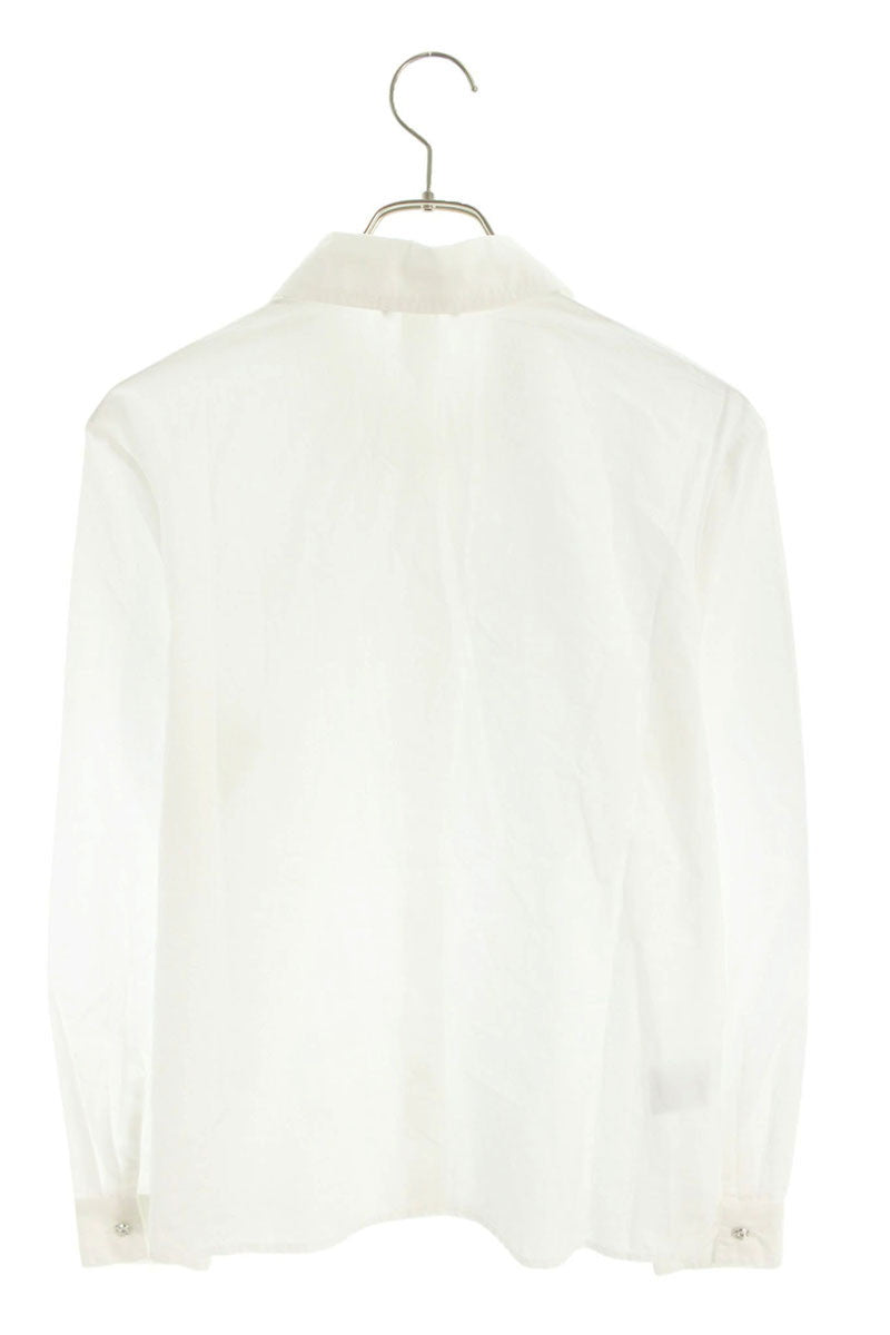 Chrome Hearts CH Embroidered Cross Ball Button Long Sleeve Size M